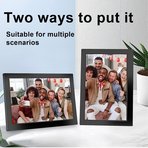 New - 10.1 Inch WiFi Digital Photo Picture Frame w/ 16GB Storage & Touch Screen - Picture 9 of 11